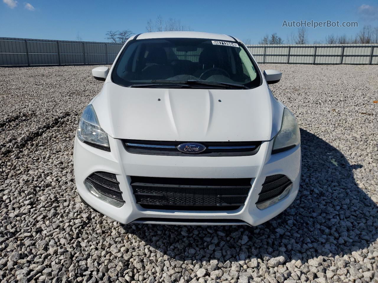 2016 Ford Escape Se White vin: 1FMCU9GX0GUB34062