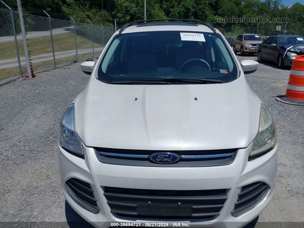 2013 Ford Escape Se White vin: 1FMCU9GX1DUA45497