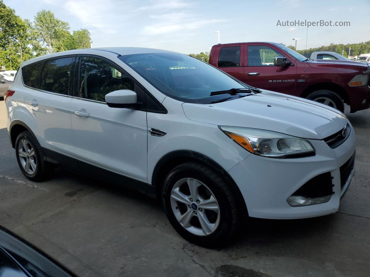 2013 Ford Escape Se White vin: 1FMCU9GX1DUB10316