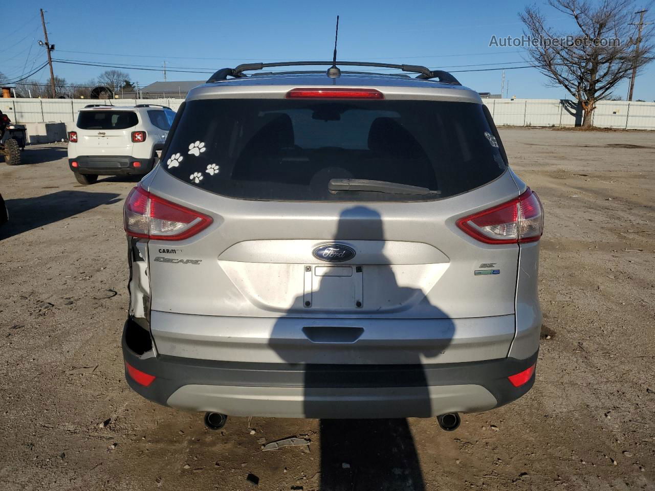 2013 Ford Escape Se Silver vin: 1FMCU9GX1DUC40371