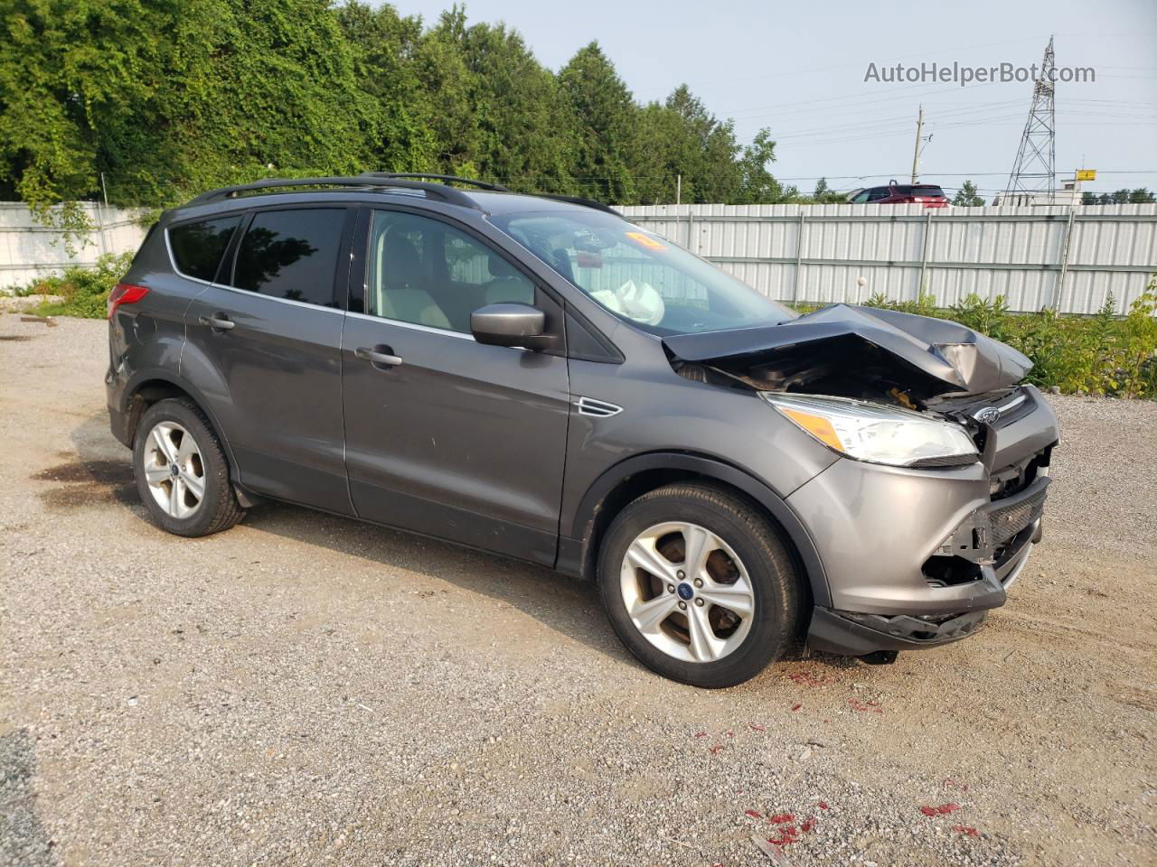 2013 Ford Escape Se Gray vin: 1FMCU9GX1DUD58517