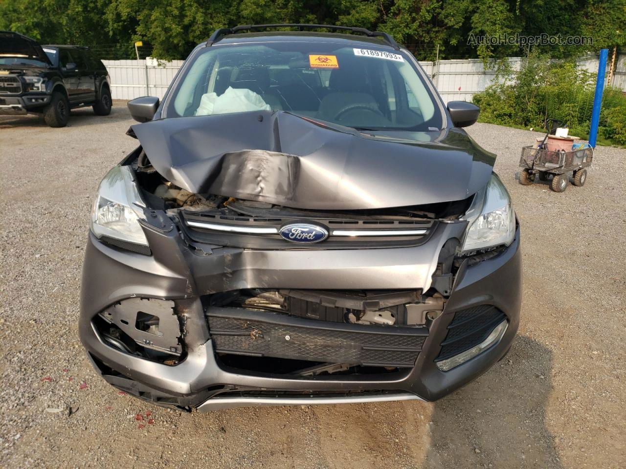 2013 Ford Escape Se Gray vin: 1FMCU9GX1DUD58517