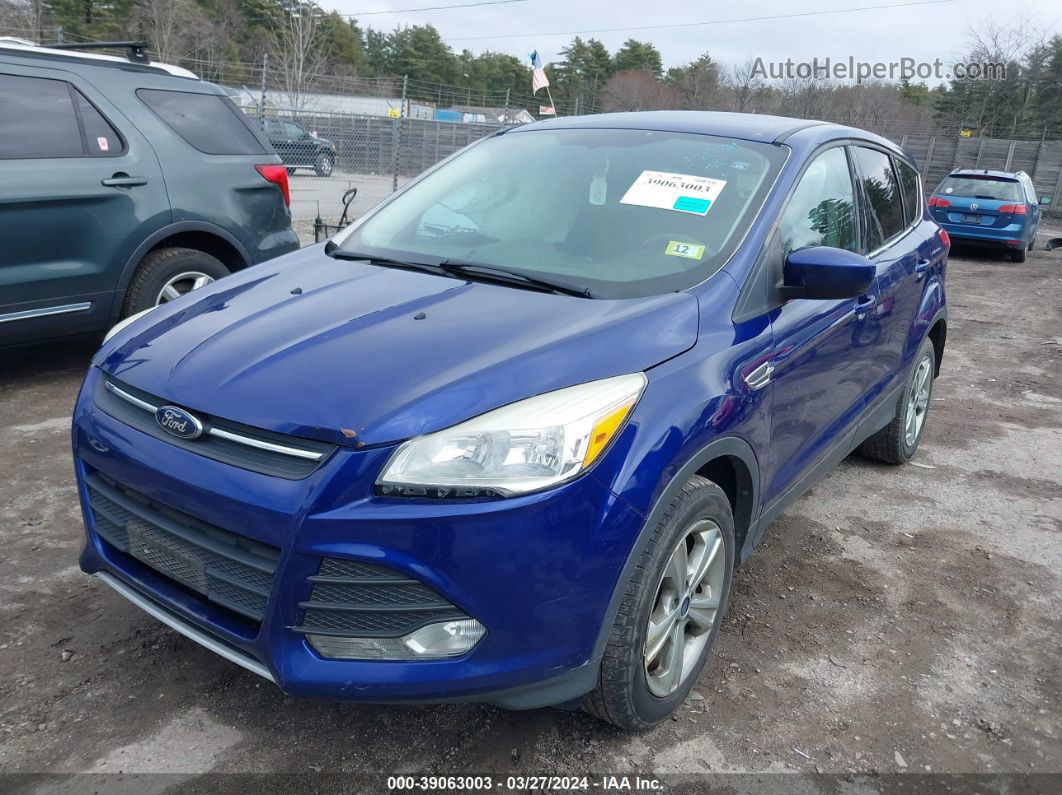 2014 Ford Escape Se Синий vin: 1FMCU9GX1EUB52289