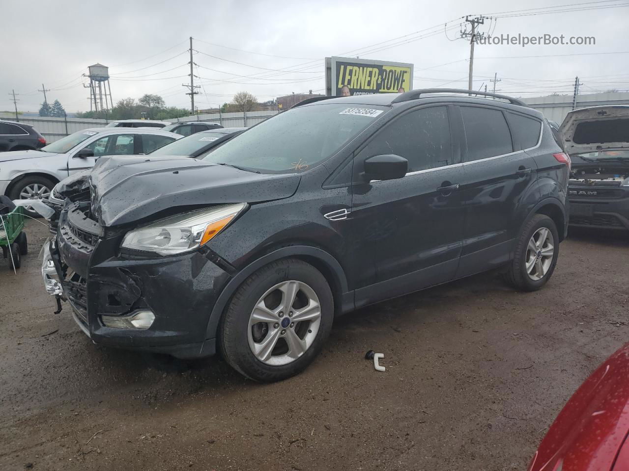 2014 Ford Escape Se Black vin: 1FMCU9GX1EUD08265