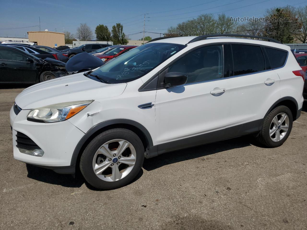 2015 Ford Escape Se White vin: 1FMCU9GX1FUA18335