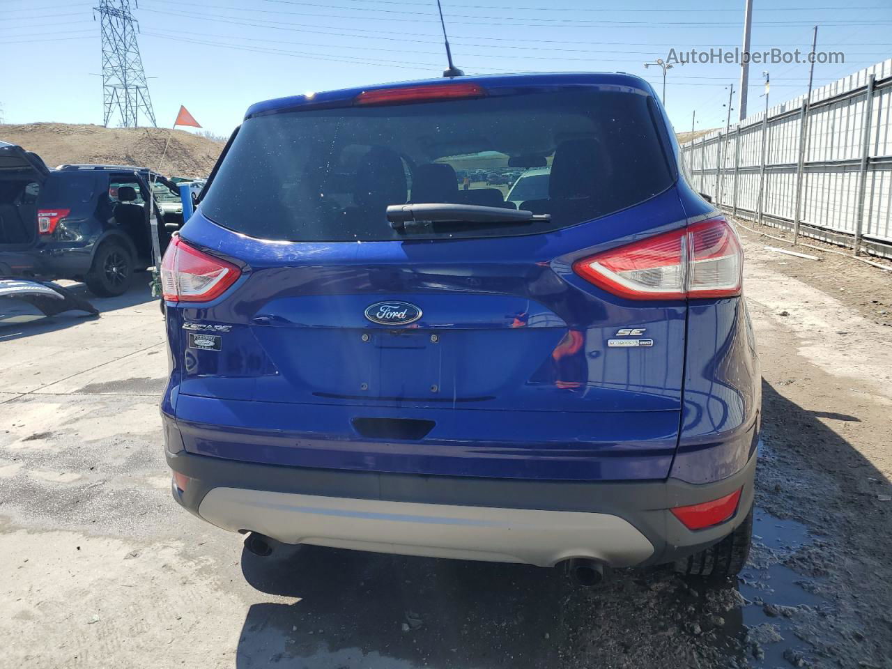 2015 Ford Escape Se Blue vin: 1FMCU9GX1FUC62678