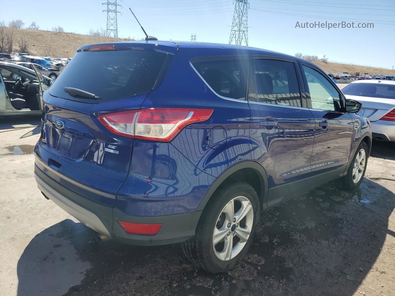 2015 Ford Escape Se Blue vin: 1FMCU9GX1FUC62678