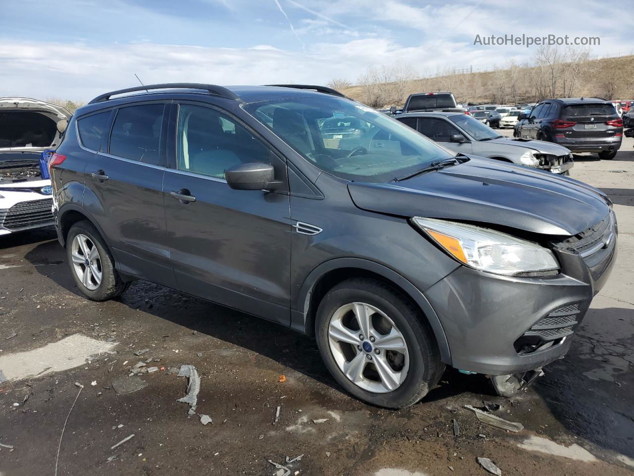 2016 Ford Escape Se Gray vin: 1FMCU9GX1GUC55893