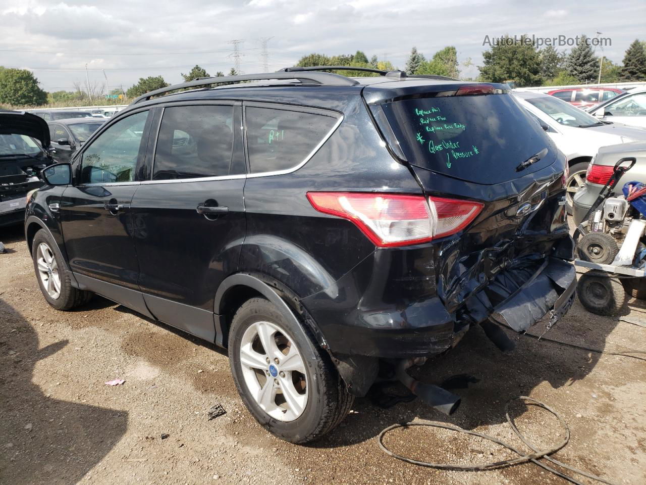 2013 Ford Escape Se Black vin: 1FMCU9GX2DUB14178