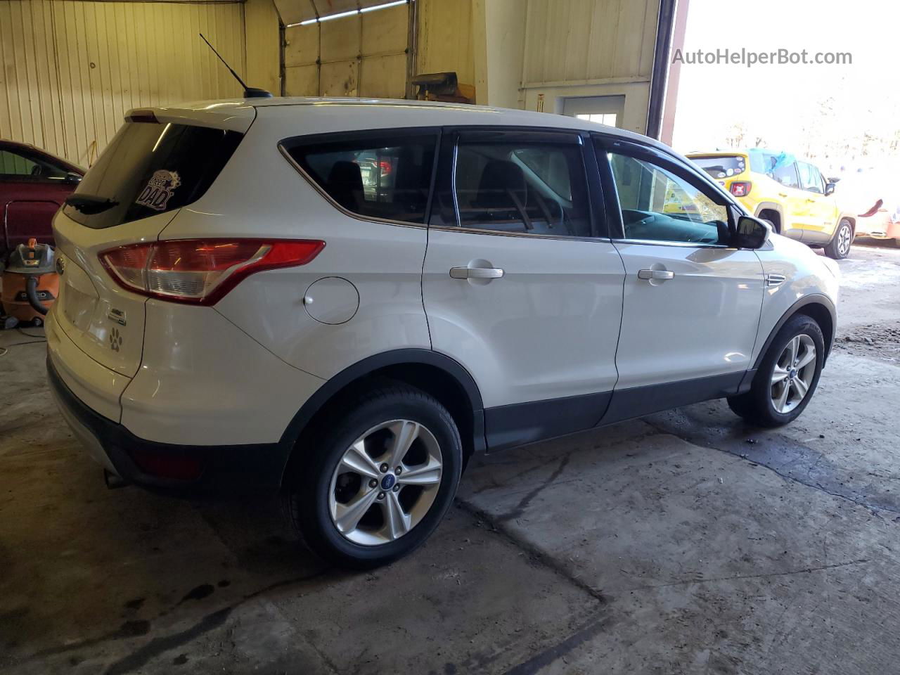 2013 Ford Escape Se White vin: 1FMCU9GX2DUB28260