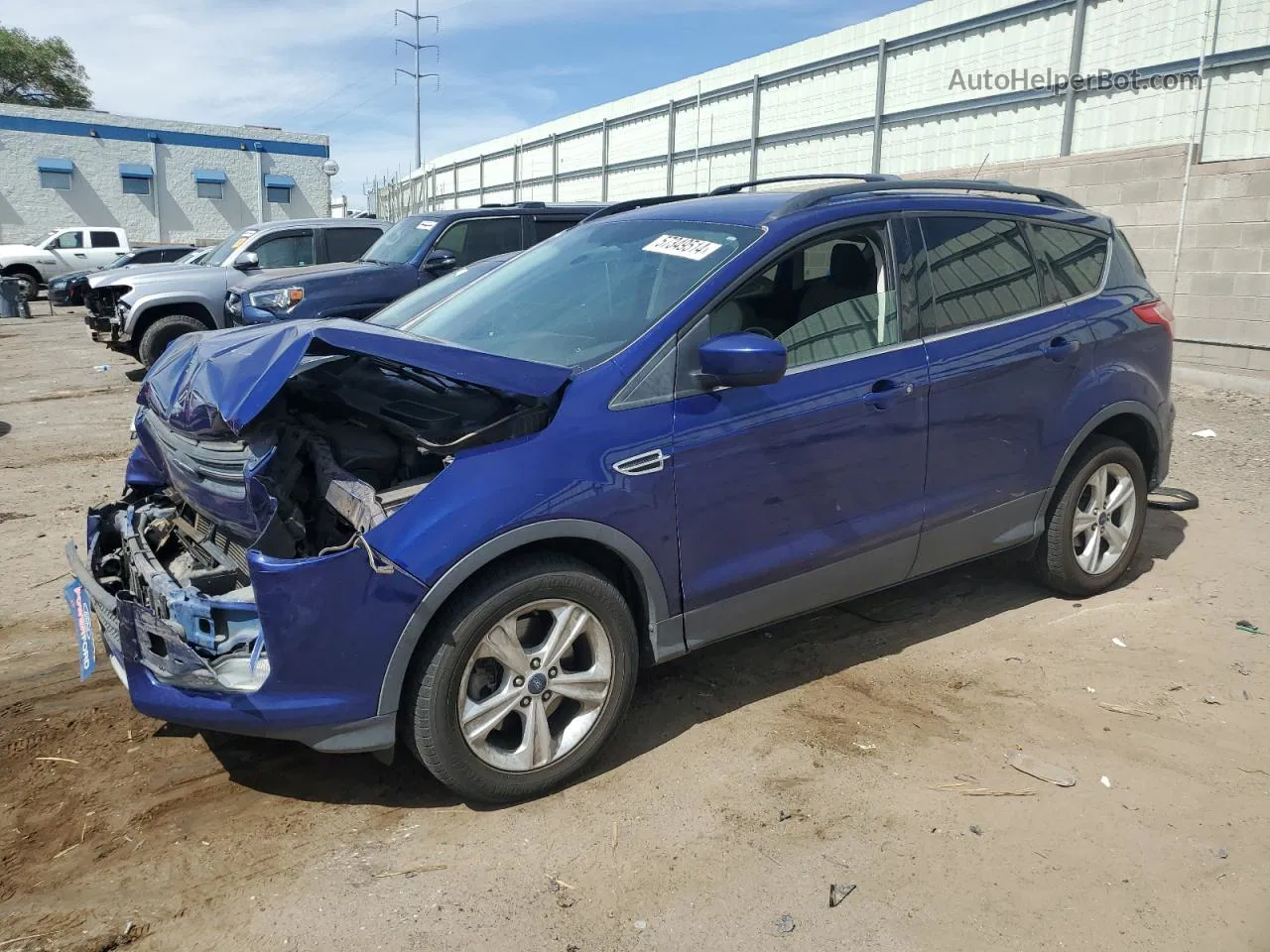 2013 Ford Escape Se Blue vin: 1FMCU9GX2DUC54876