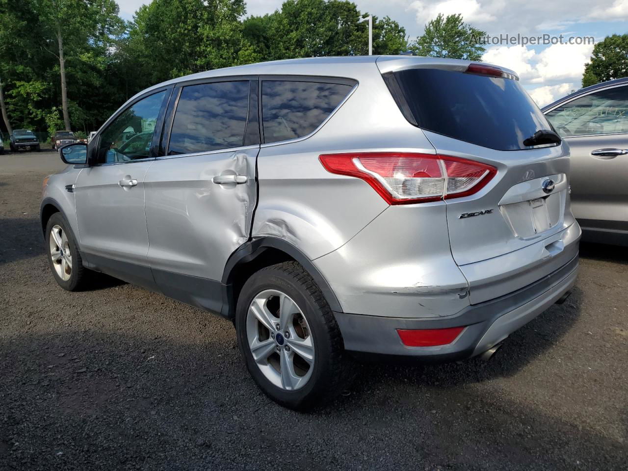 2014 Ford Escape Se Серебряный vin: 1FMCU9GX2EUC56306