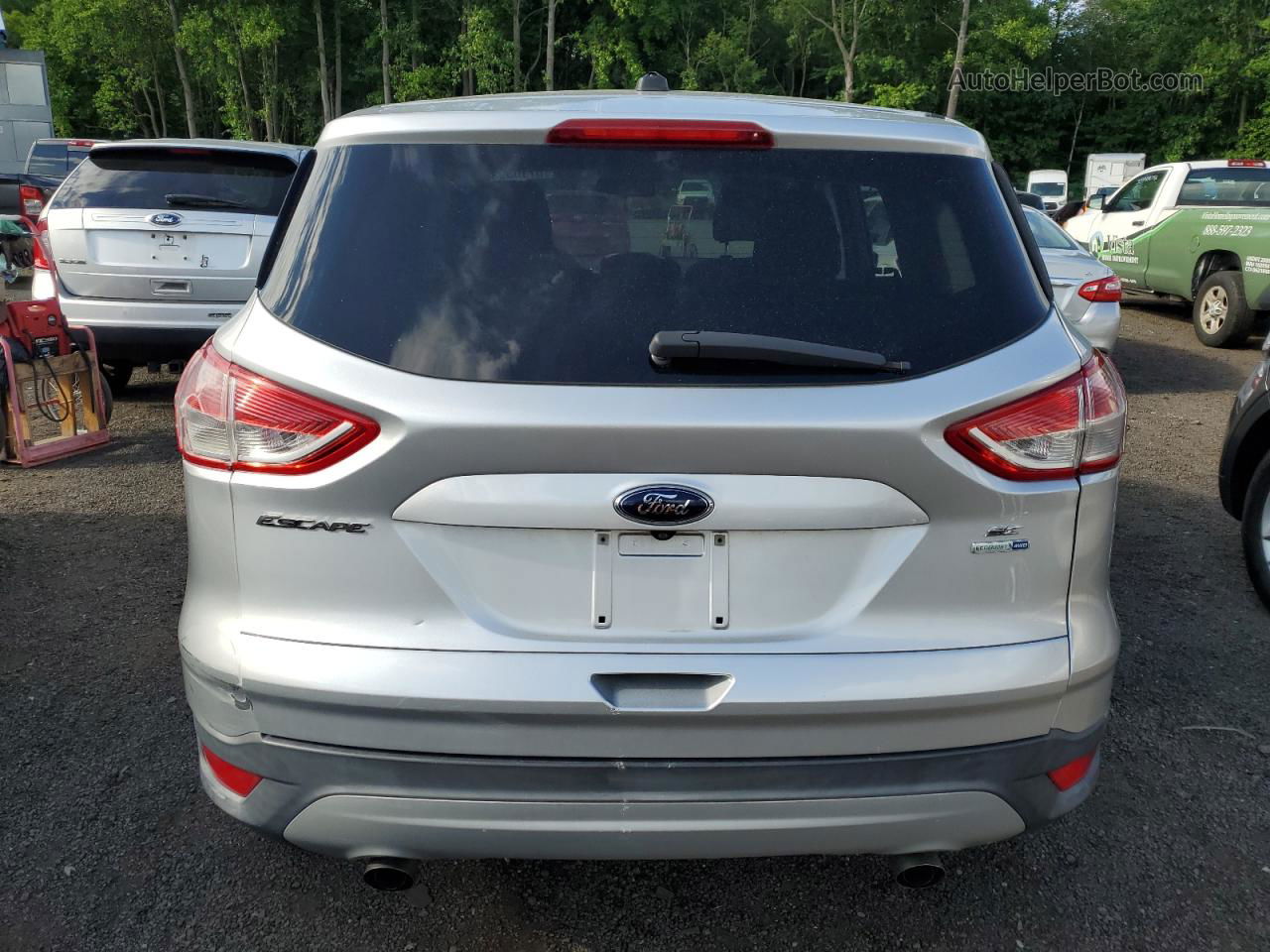 2014 Ford Escape Se Серебряный vin: 1FMCU9GX2EUC56306