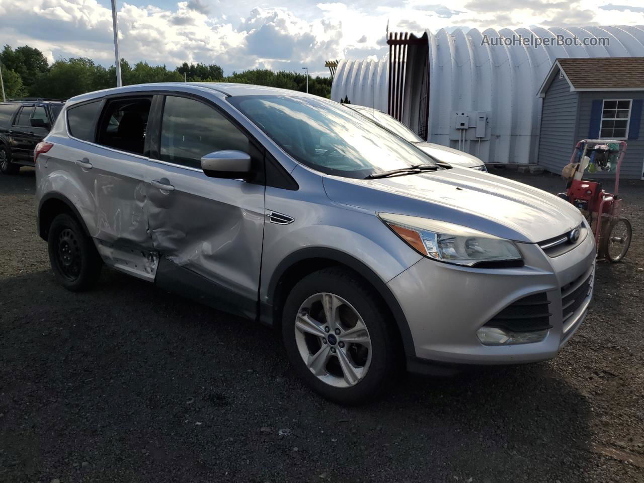 2014 Ford Escape Se Серебряный vin: 1FMCU9GX2EUC56306