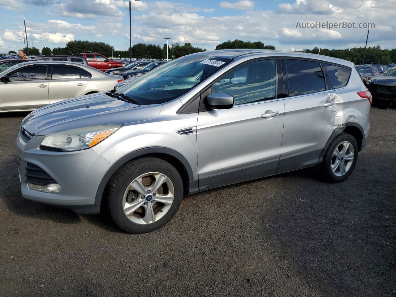 2014 Ford Escape Se Серебряный vin: 1FMCU9GX2EUC56306