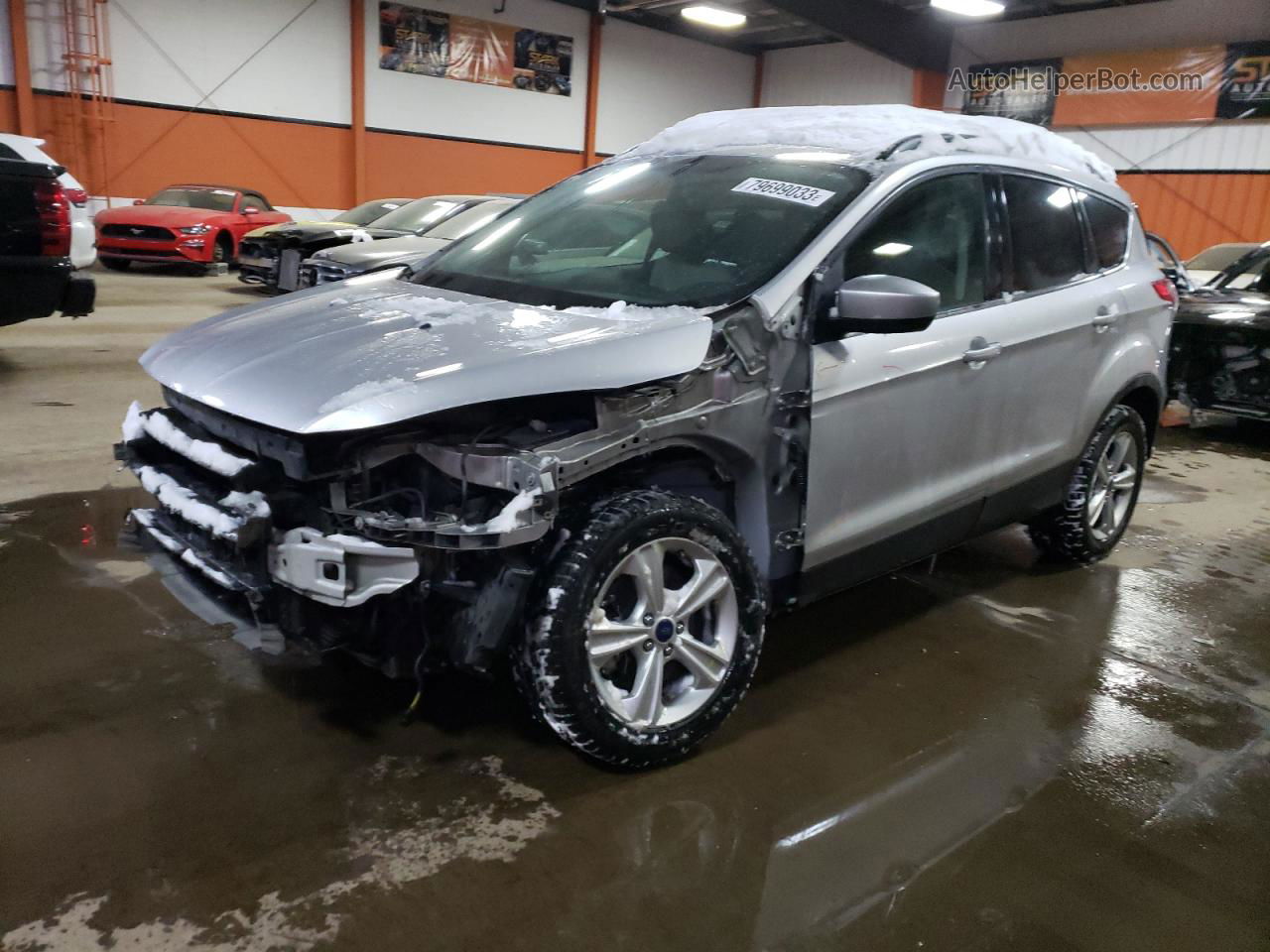 2014 Ford Escape Se Silver vin: 1FMCU9GX2EUD60777