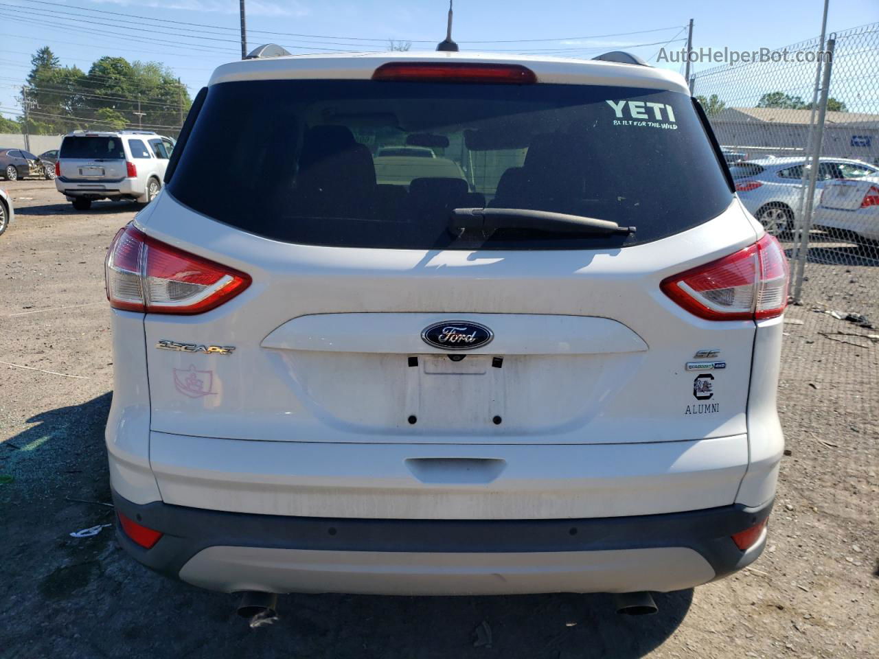 2014 Ford Escape Se Белый vin: 1FMCU9GX2EUD84433