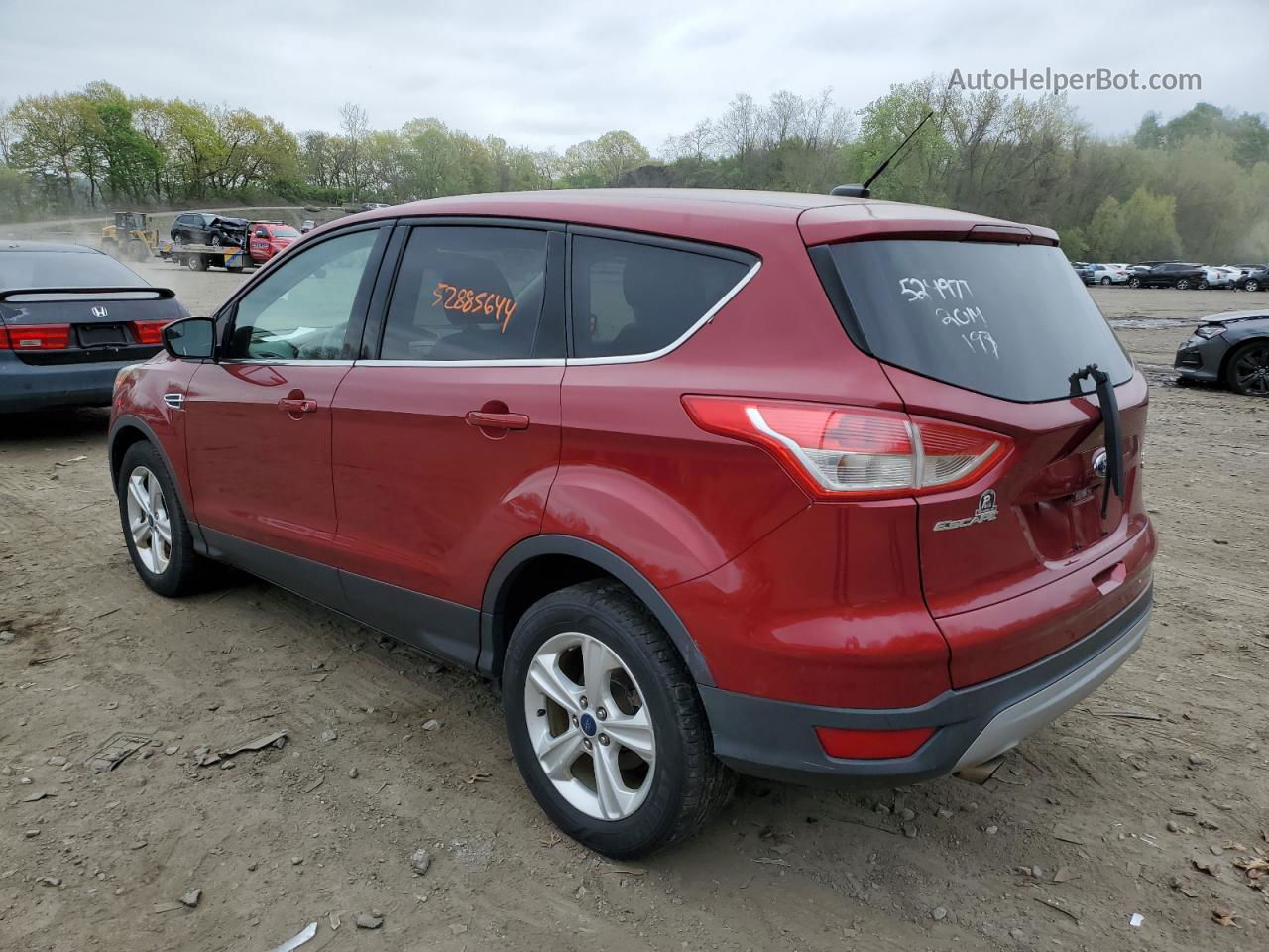 2014 Ford Escape Se Red vin: 1FMCU9GX2EUE45652