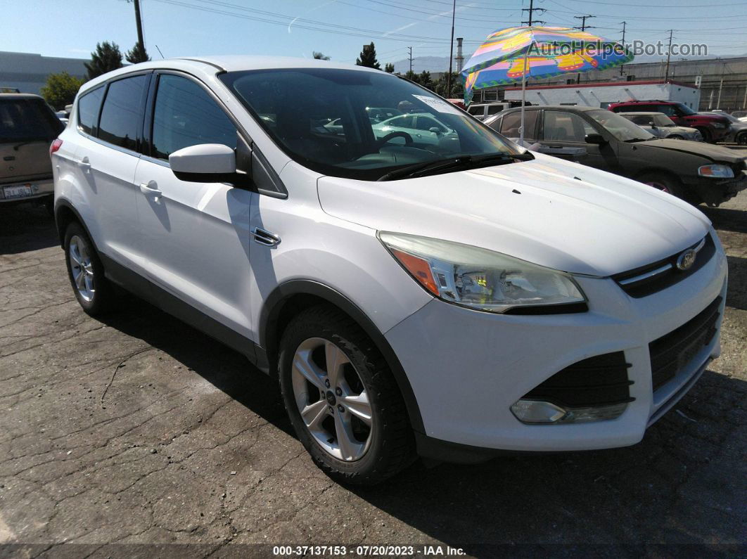 2015 Ford Escape Se White vin: 1FMCU9GX2FUB07248