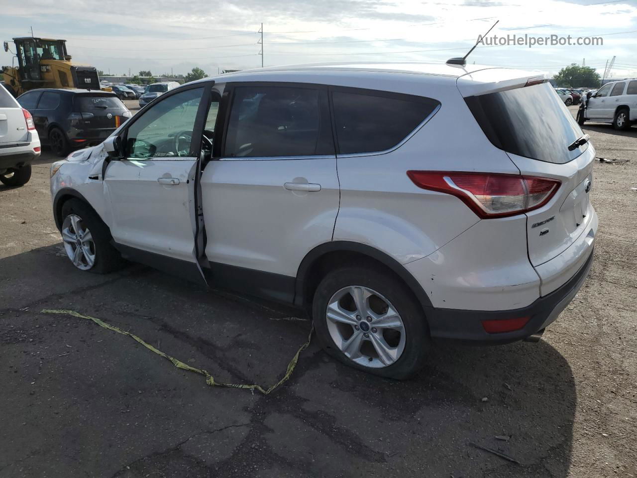 2015 Ford Escape Se White vin: 1FMCU9GX2FUC43007