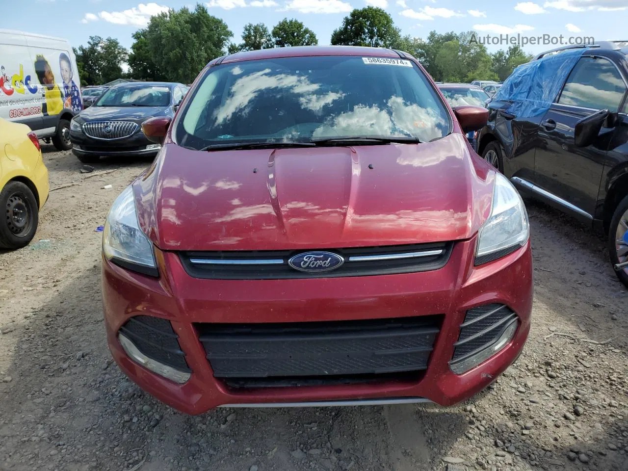 2016 Ford Escape Se Red vin: 1FMCU9GX2GUA50731