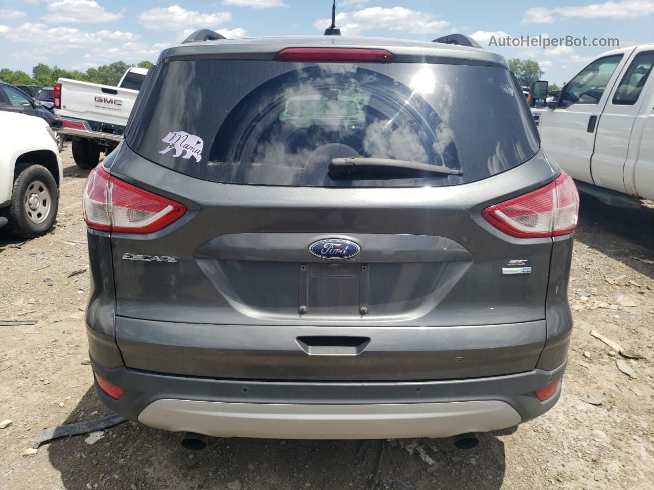 2016 Ford Escape Se Gray vin: 1FMCU9GX2GUC12700