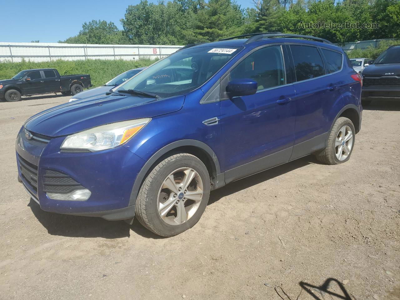 2013 Ford Escape Se Blue vin: 1FMCU9GX3DUC50996