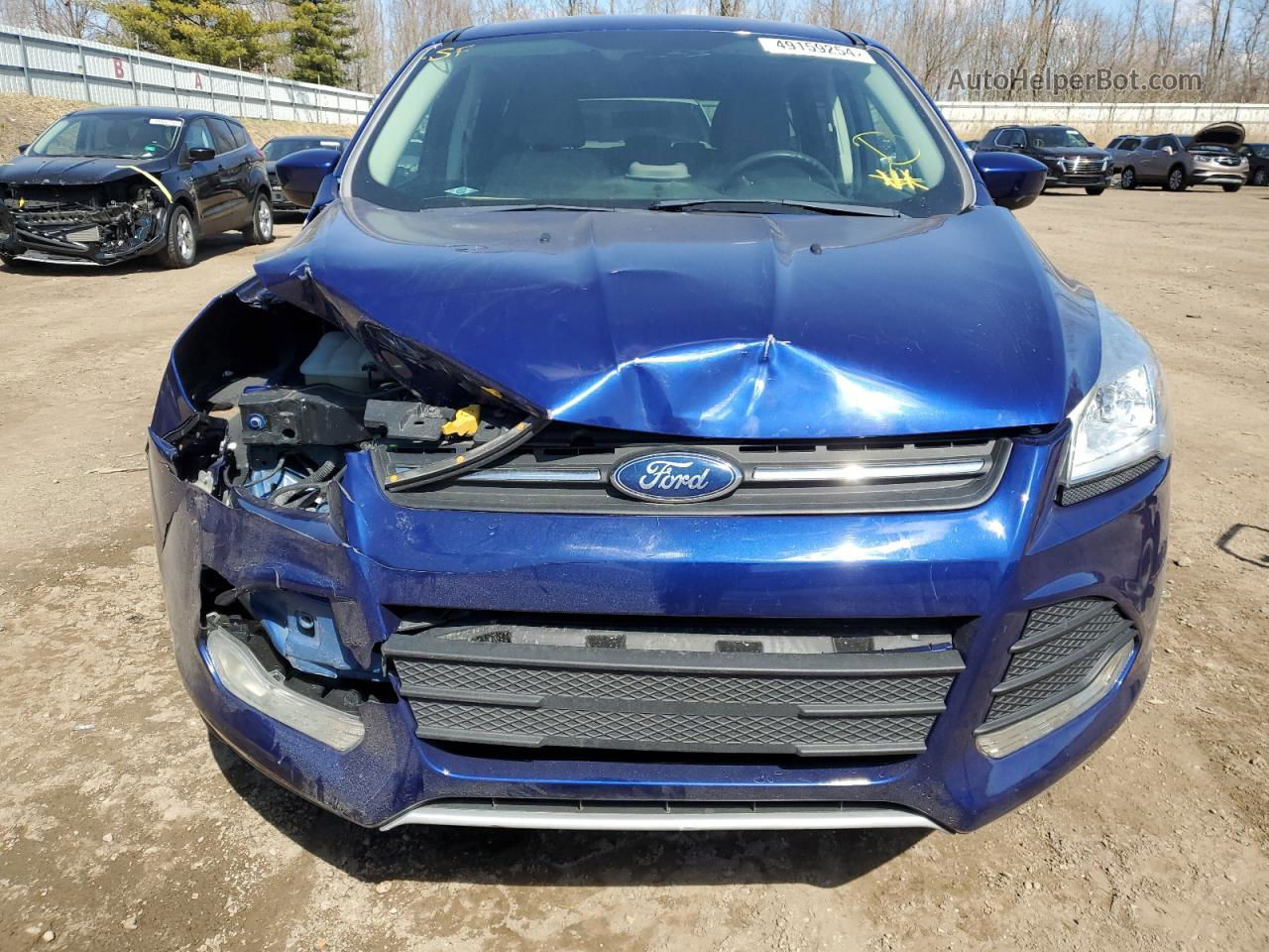 2014 Ford Escape Se Blue vin: 1FMCU9GX3EUC75236