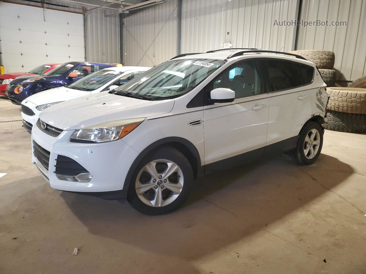 2015 Ford Escape Se White vin: 1FMCU9GX3FUA88838