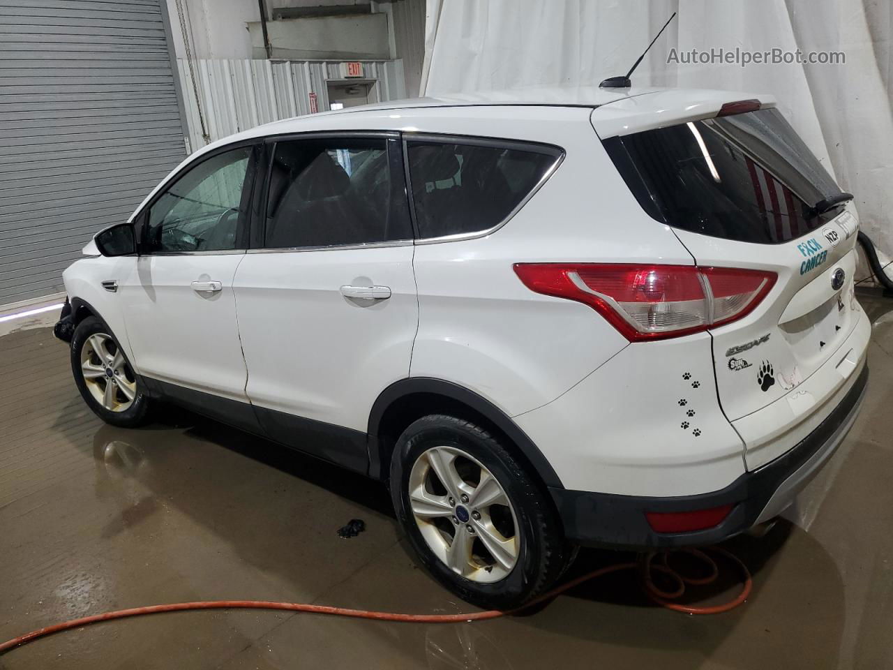 2015 Ford Escape Se White vin: 1FMCU9GX3FUB35205