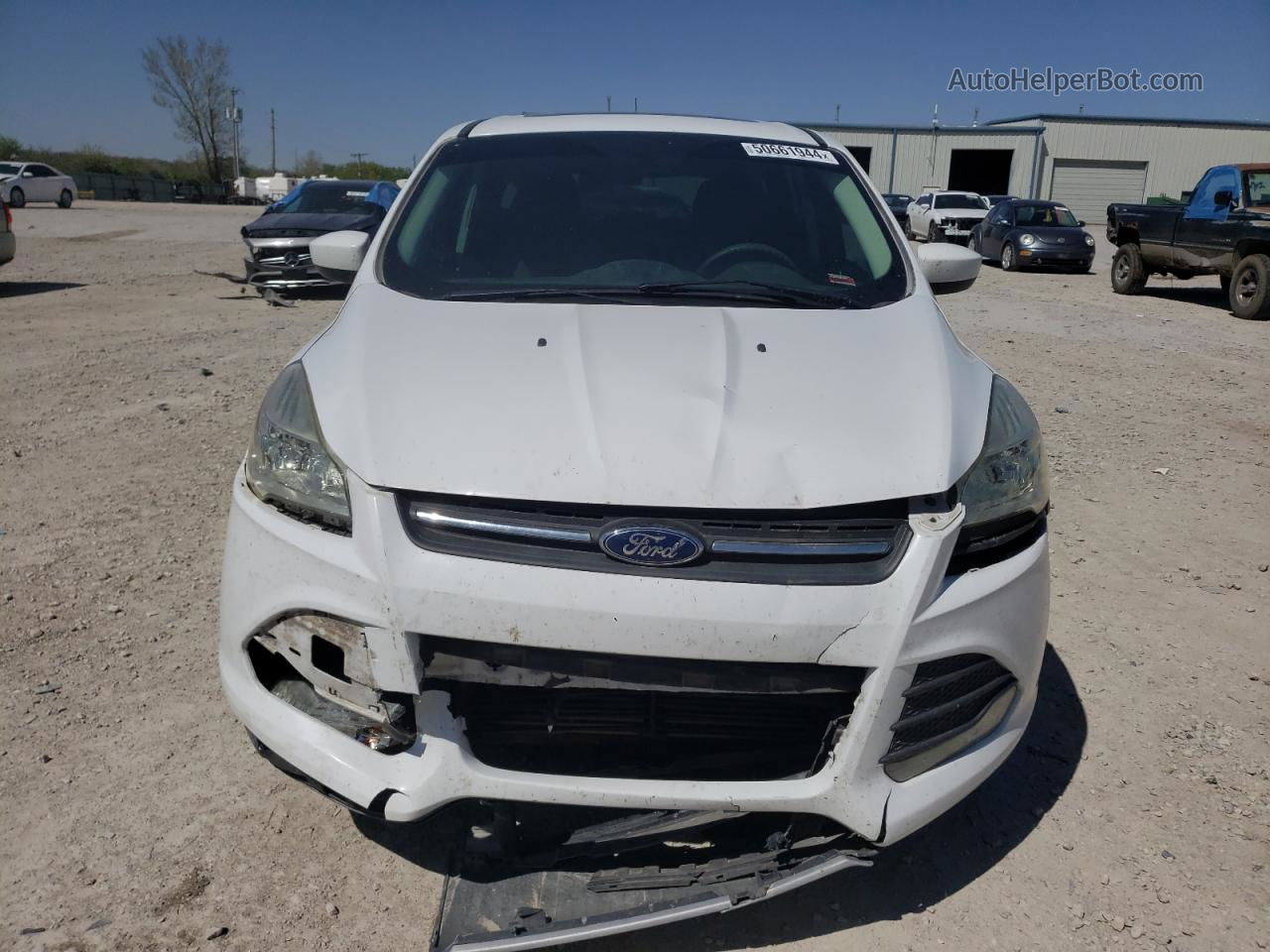 2015 Ford Escape Se White vin: 1FMCU9GX3FUC58261