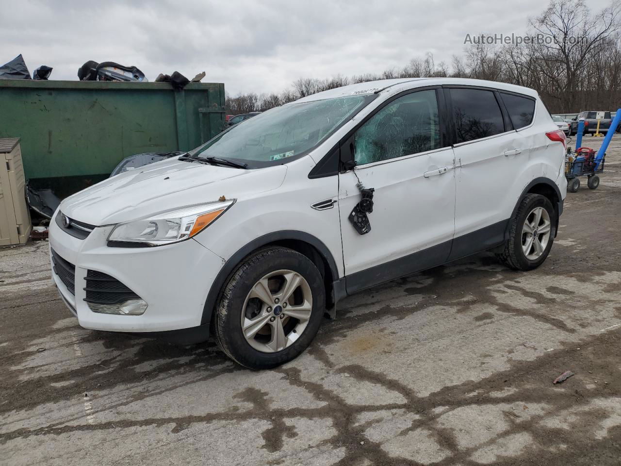 2016 Ford Escape Se White vin: 1FMCU9GX3GUC37377