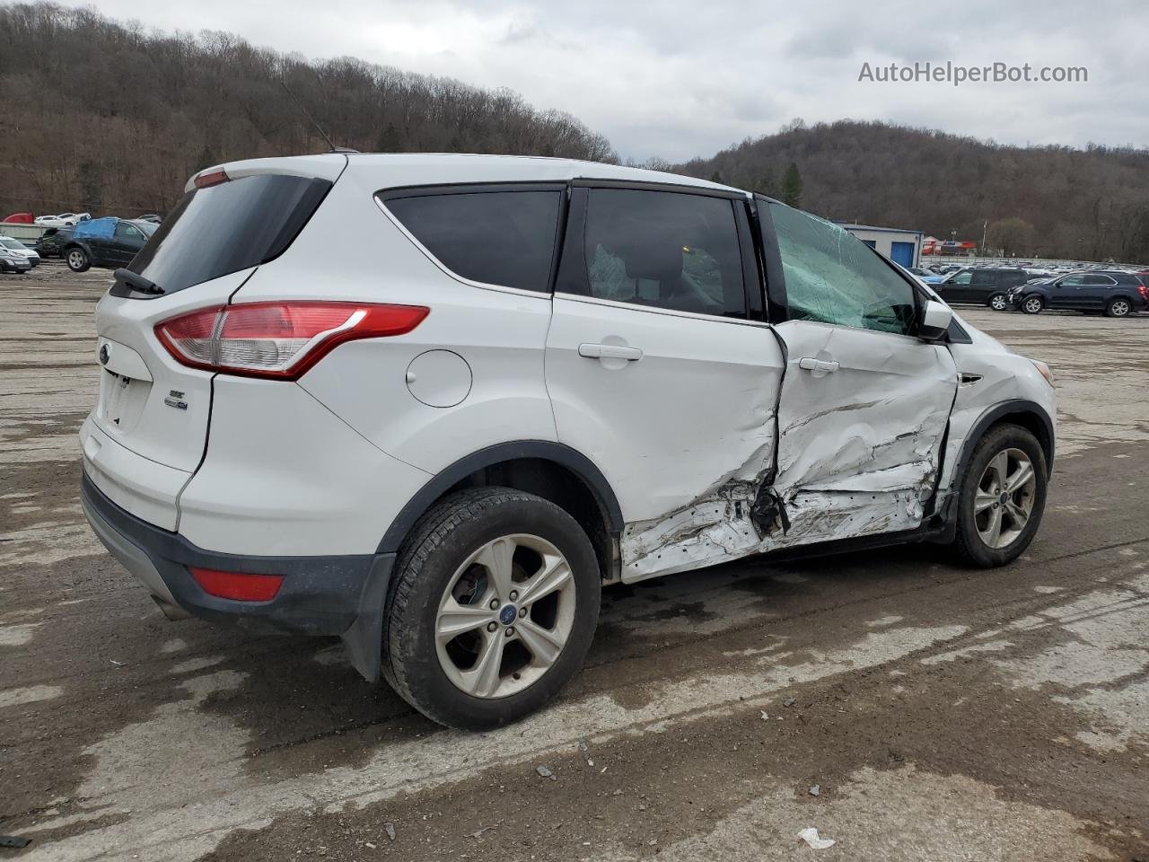 2016 Ford Escape Se White vin: 1FMCU9GX3GUC37377