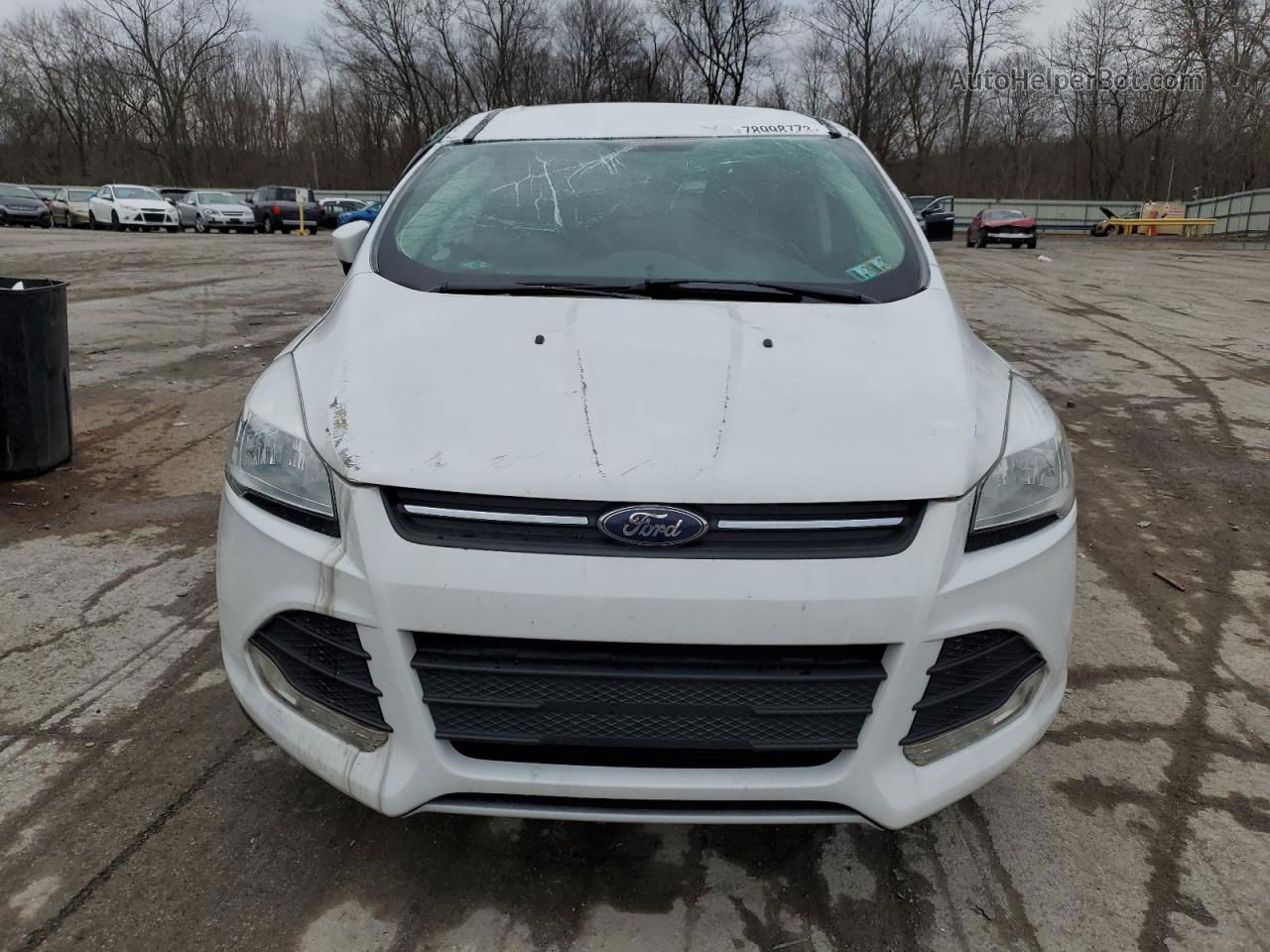 2016 Ford Escape Se White vin: 1FMCU9GX3GUC37377