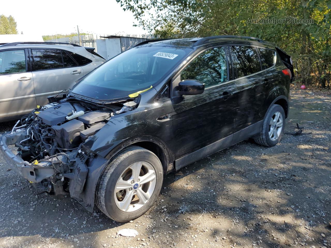 2014 Ford Escape Se Black vin: 1FMCU9GX4EUB32568