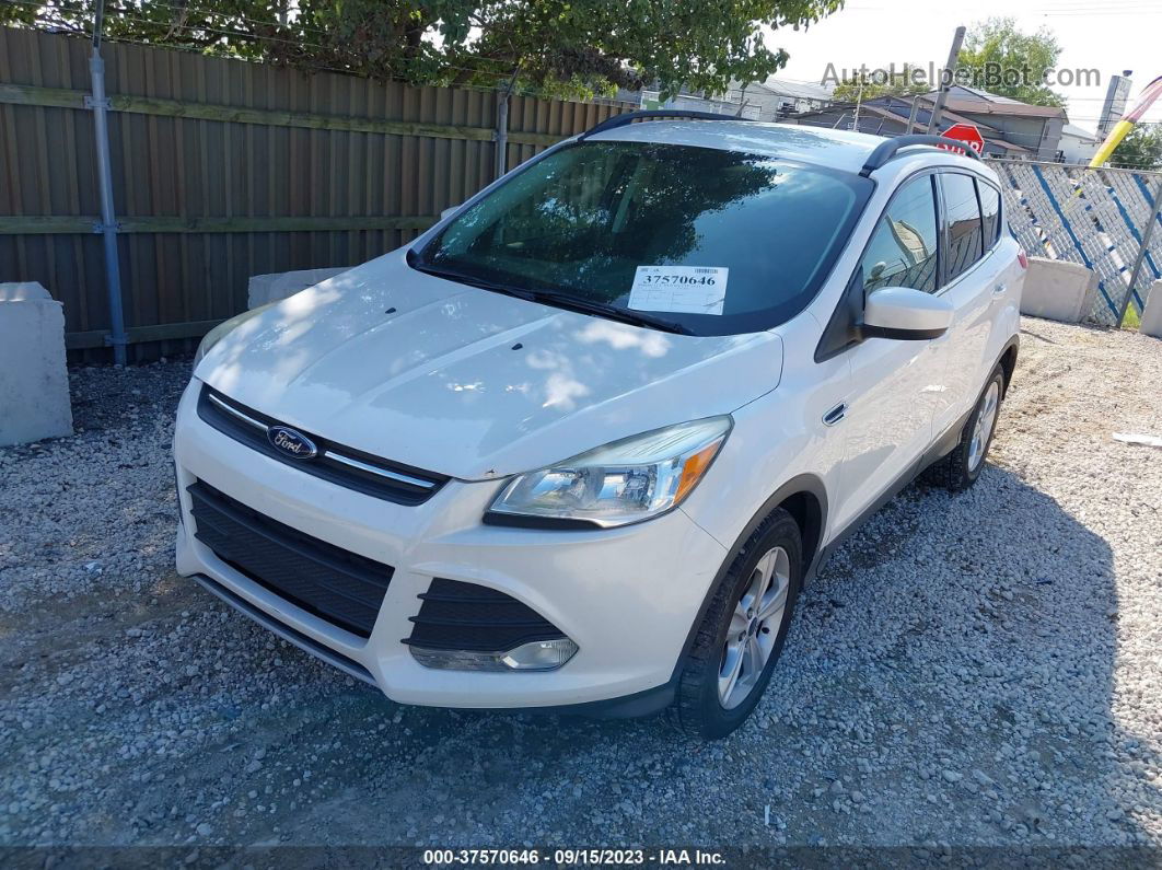 2014 Ford Escape Se White vin: 1FMCU9GX4EUD30017