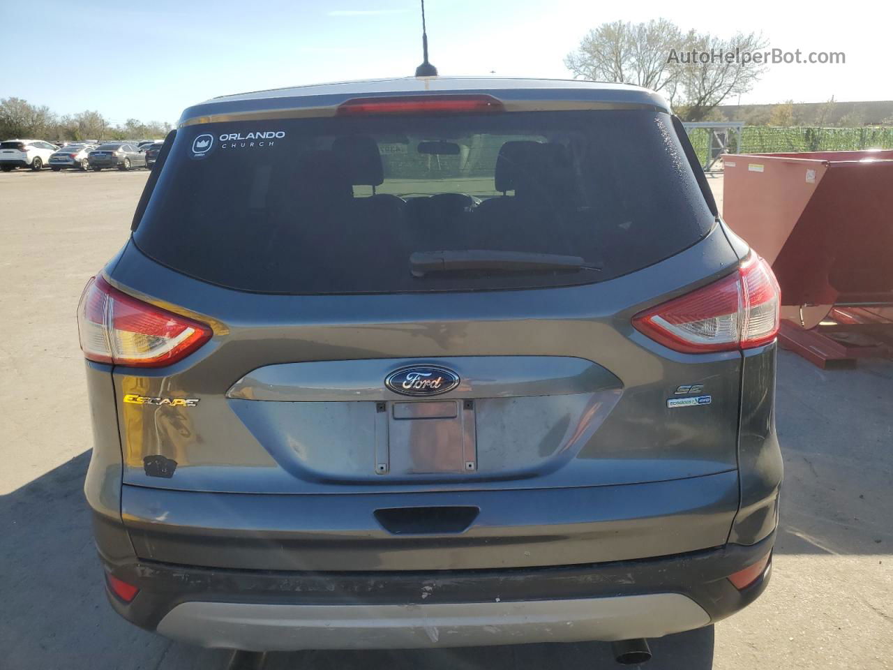 2014 Ford Escape Se Gray vin: 1FMCU9GX4EUD73501