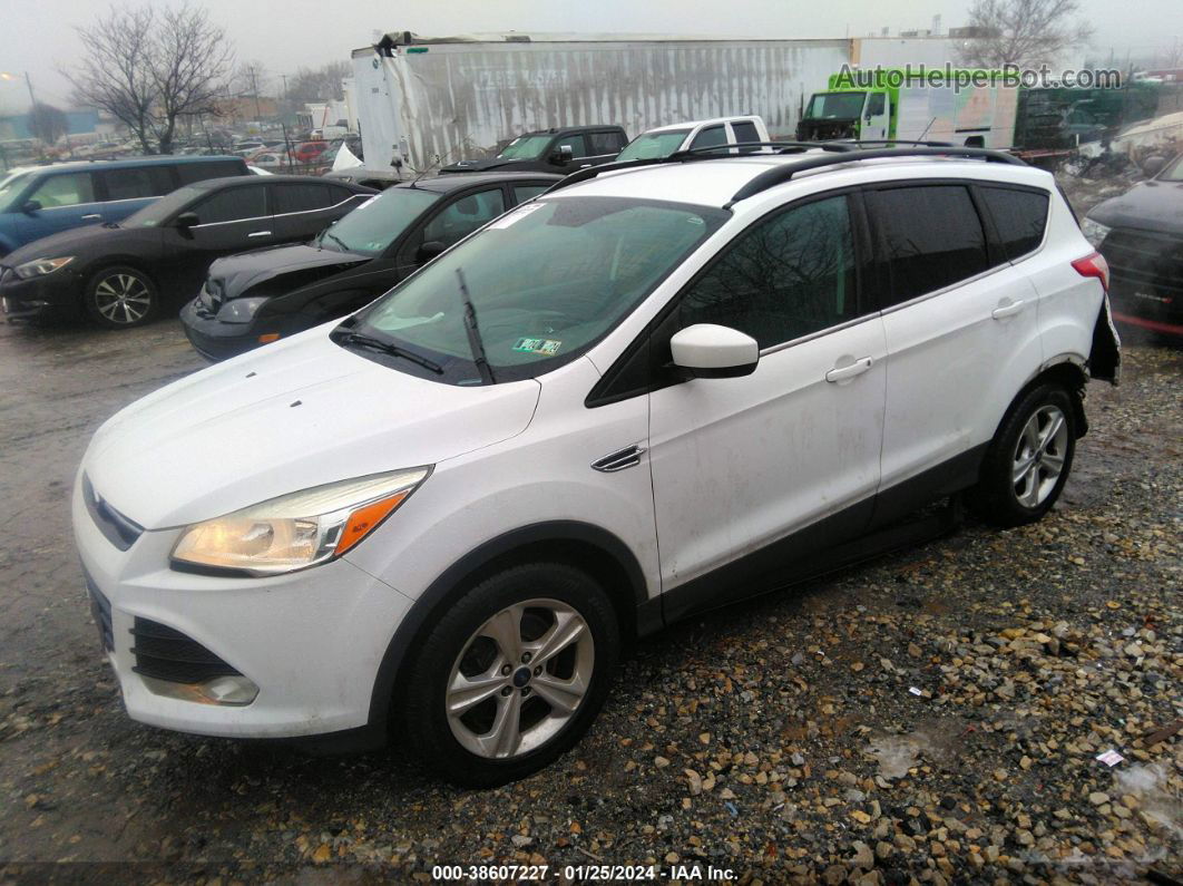 2015 Ford Escape Se White vin: 1FMCU9GX4FUA86418