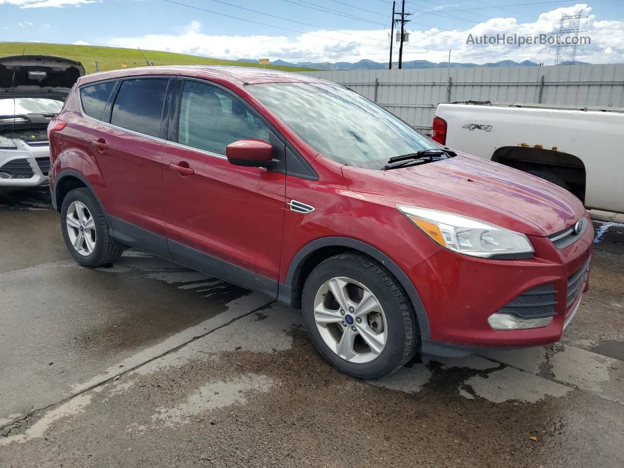 2015 Ford Escape Se Red vin: 1FMCU9GX4FUB39991