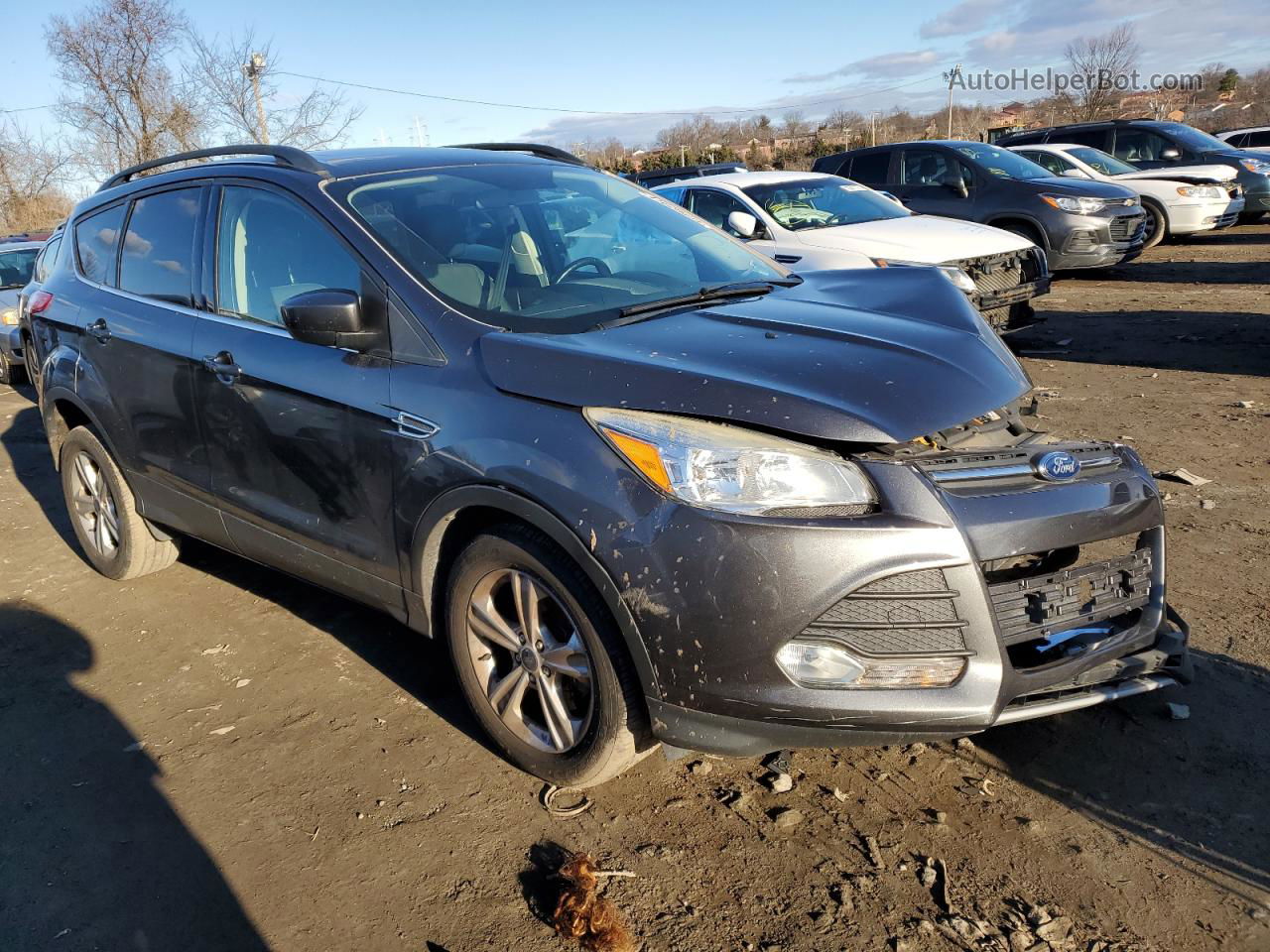 2015 Ford Escape Se Gray vin: 1FMCU9GX4FUC73173