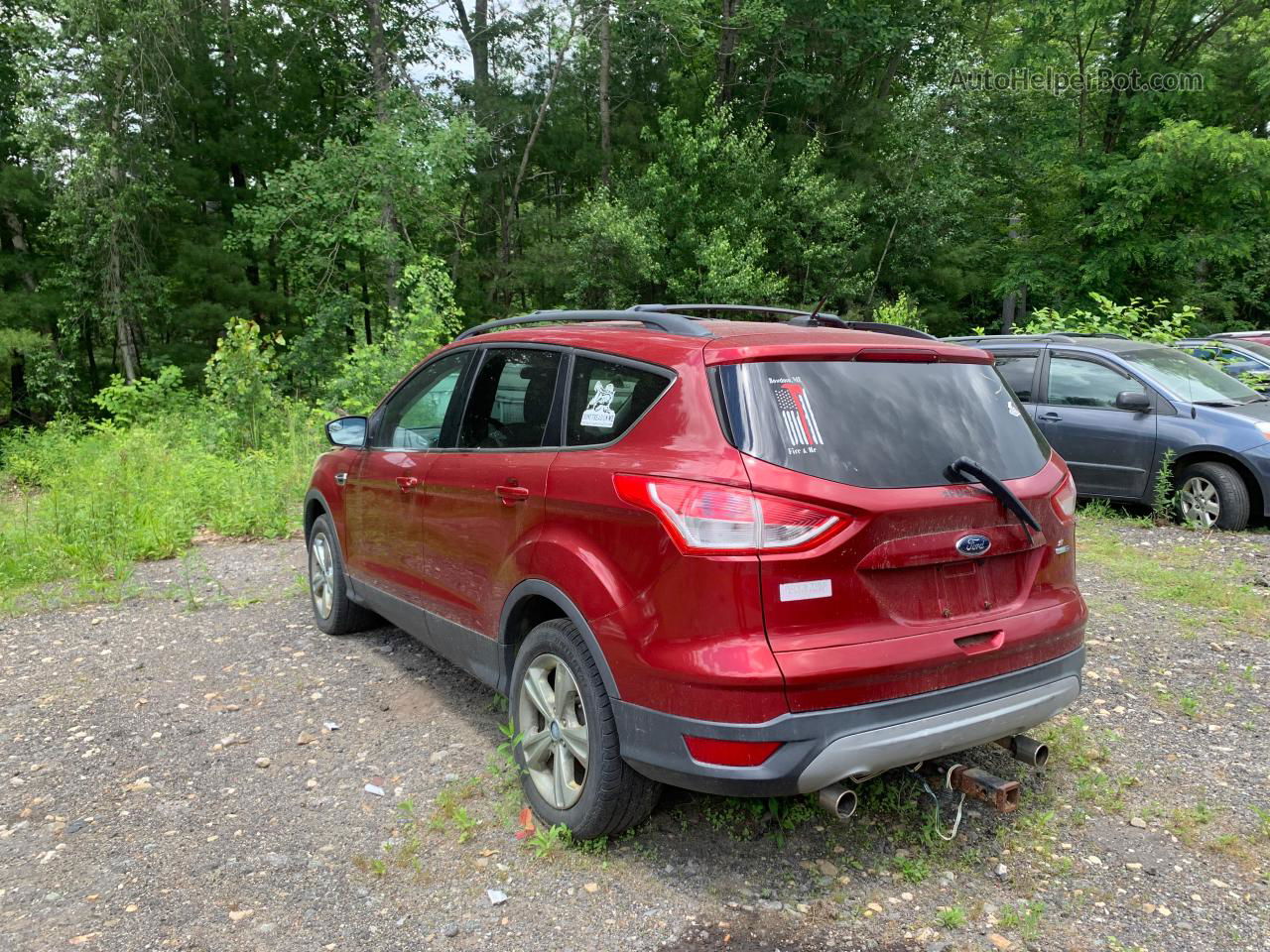 2013 Ford Escape Se Red vin: 1FMCU9GX5DUB58871