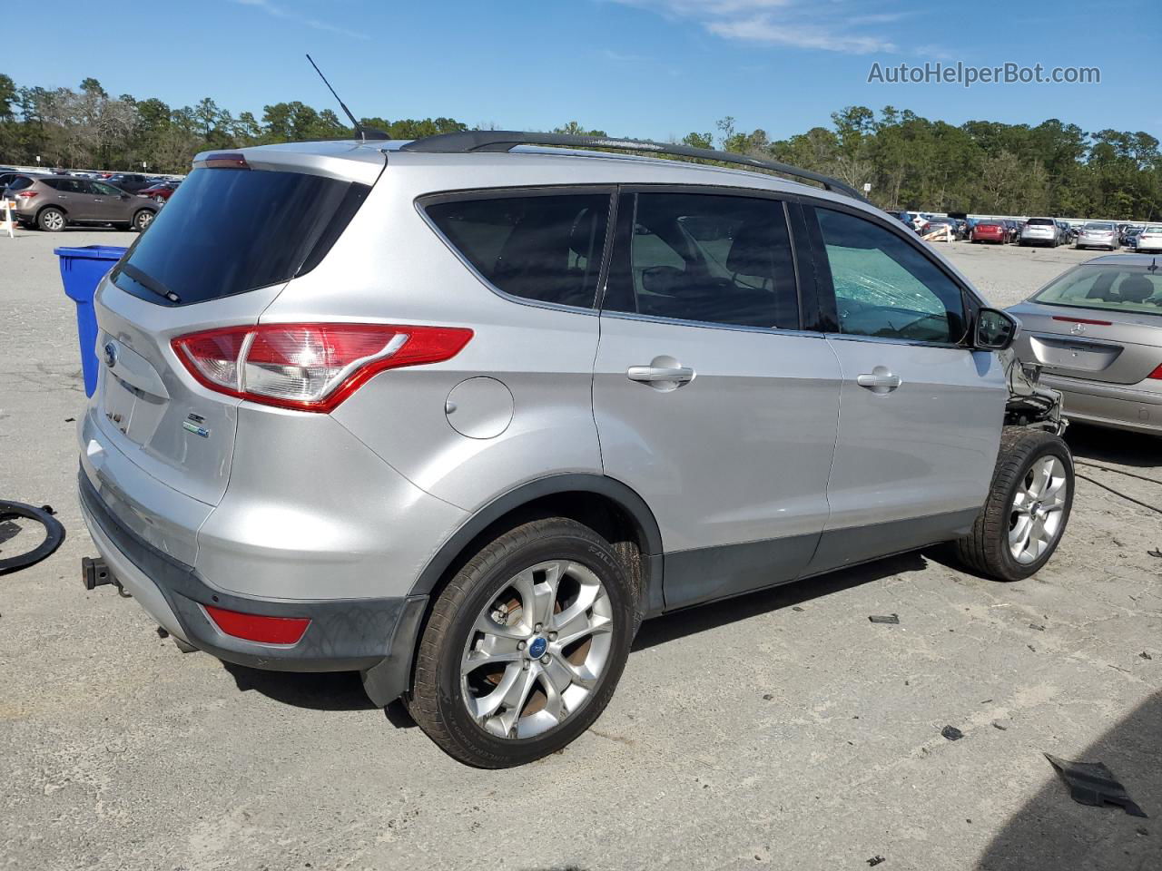 2014 Ford Escape Se Silver vin: 1FMCU9GX5EUA02055