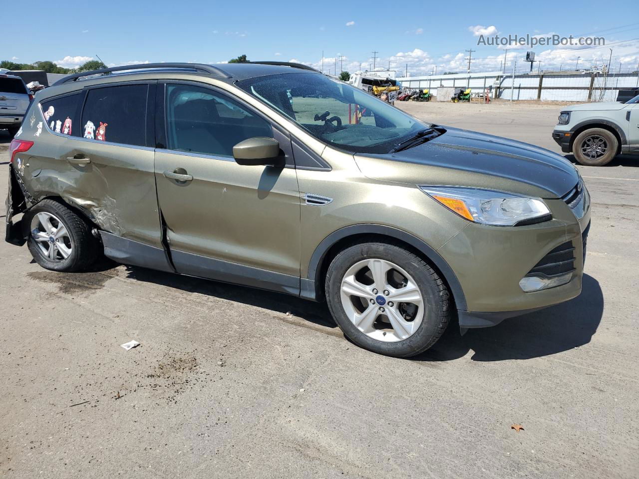 2014 Ford Escape Se Green vin: 1FMCU9GX5EUA22158