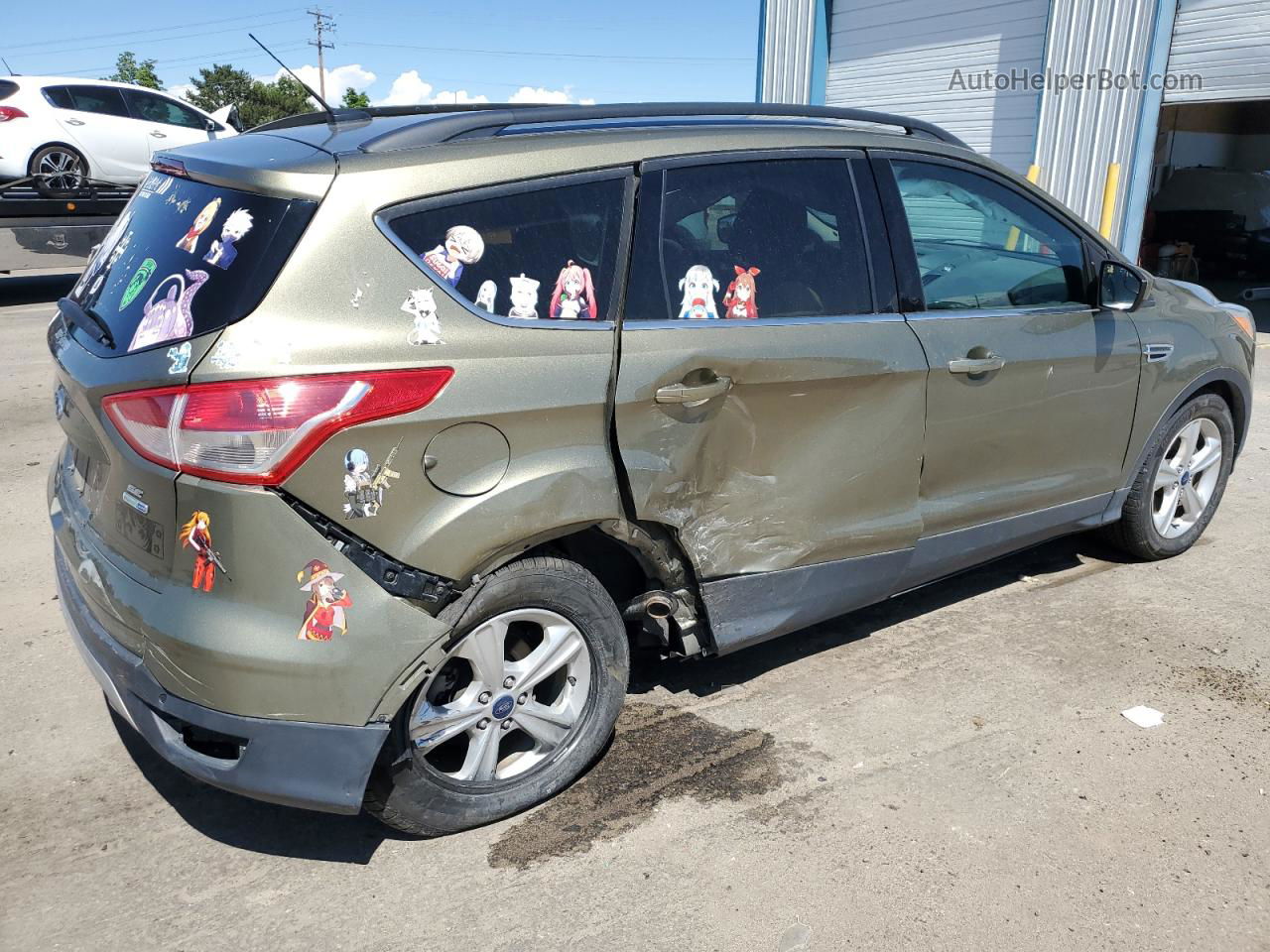 2014 Ford Escape Se Green vin: 1FMCU9GX5EUA22158