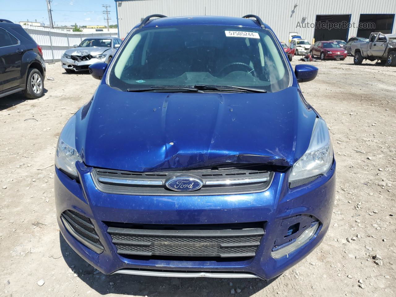 2014 Ford Escape Se Синий vin: 1FMCU9GX5EUB13429