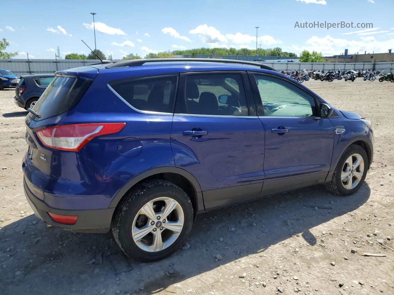 2014 Ford Escape Se Синий vin: 1FMCU9GX5EUB13429