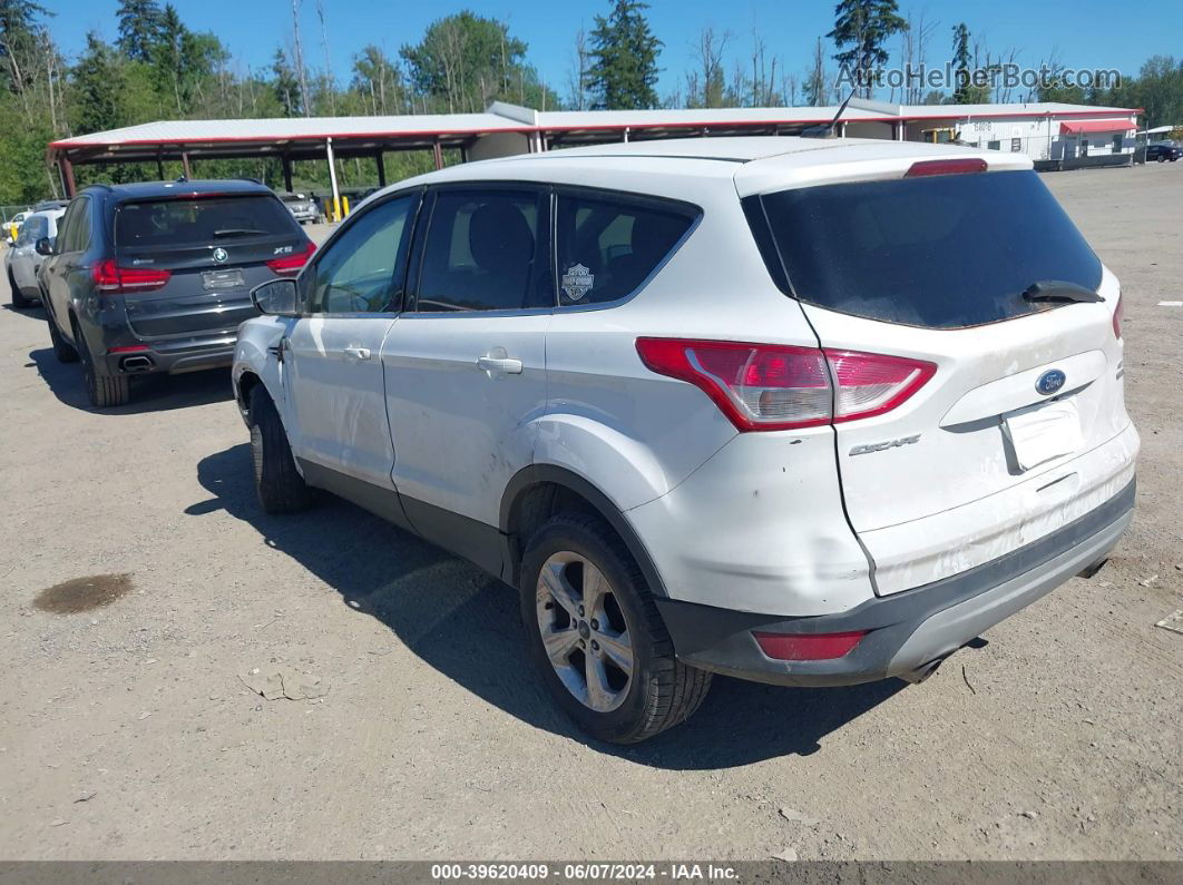 2014 Ford Escape Se White vin: 1FMCU9GX5EUB65871