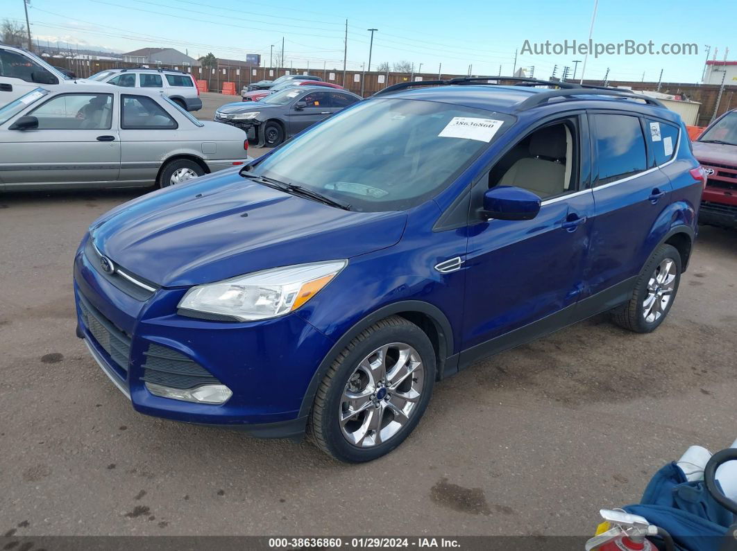 2014 Ford Escape Se Синий vin: 1FMCU9GX5EUC21727