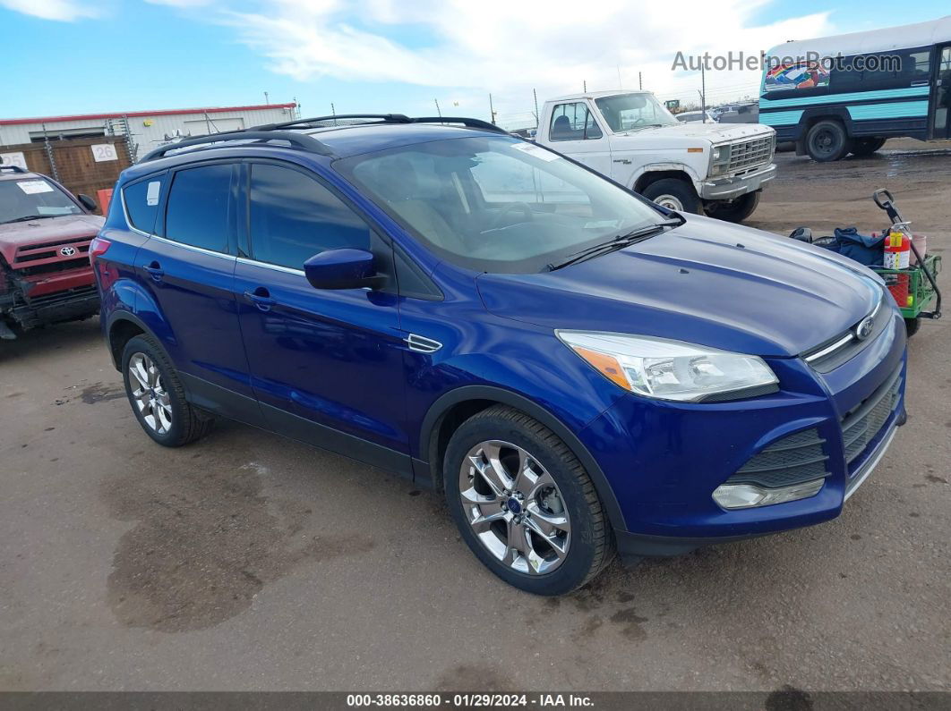 2014 Ford Escape Se Синий vin: 1FMCU9GX5EUC21727