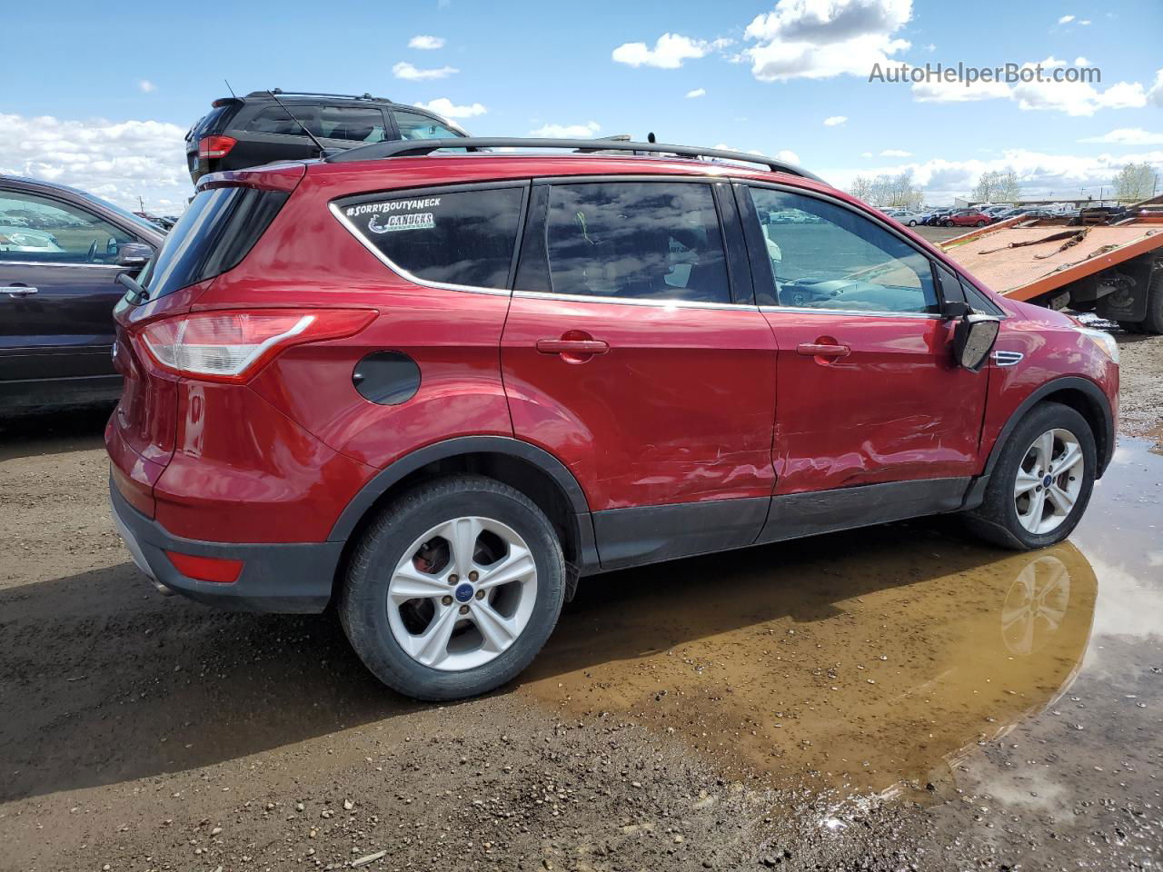 2014 Ford Escape Se Красный vin: 1FMCU9GX5EUE29977